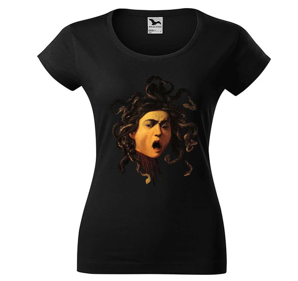 Bluzka damska Głowa meduzy Caravaggio XS