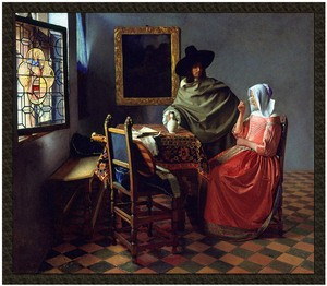 Naszywka Kieliszek Wina Jan Vermeer