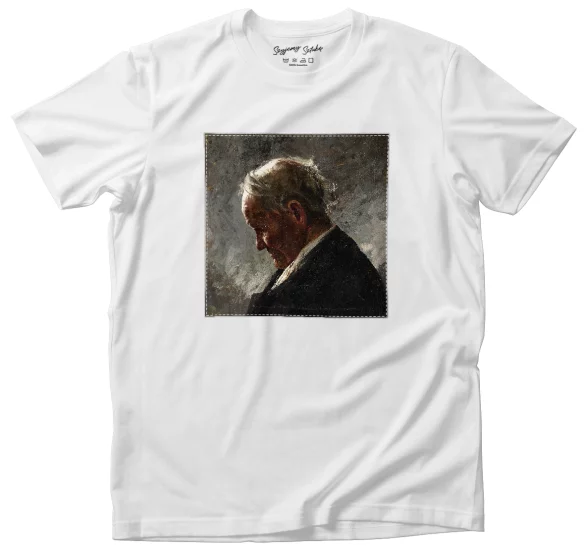 Koszulka z naszywką Profil siwego staruszka Józef Mehoffer