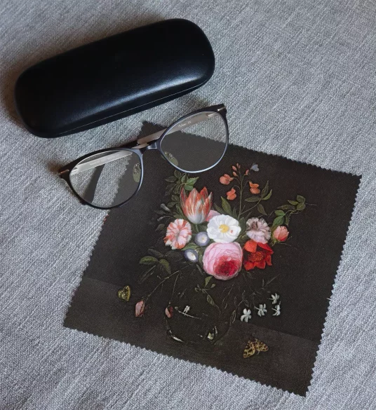 Ściereczka do okularów Wiosenne kwiaty w szklanym wazonie Jan van Kessel (starszy) 