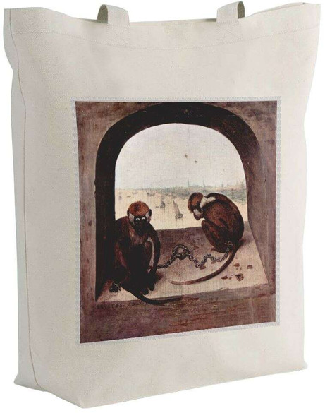 Torba z naszywką Dwie małpy Pieter Bruegel starszy