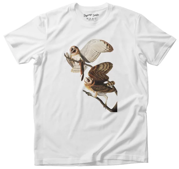 Koszulka Barn Owl, Tyto Alba James Audubon