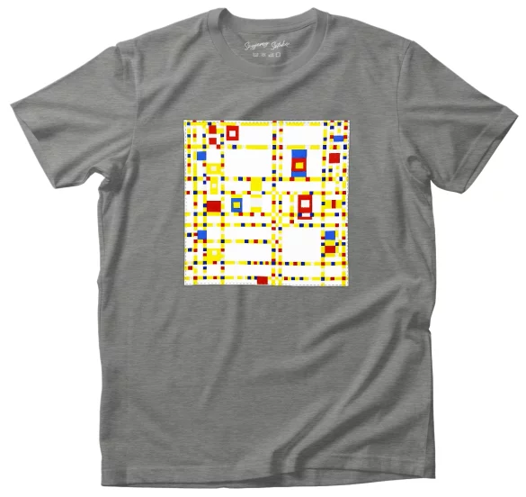 Koszulka z naszywką Broadway Boogie Woogie Piet Mondrian