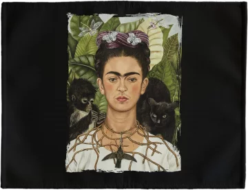 Podkładka na stół Autoportret z cierniowym naszyjnikiem i kolibrem Frida Kahlo