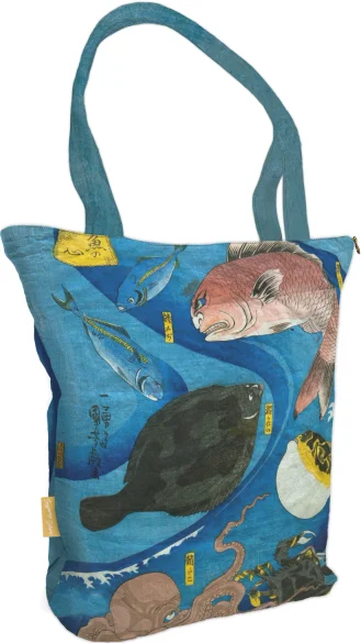Torba na ramię shopper Umysły ryb Utagawa Kuniyoshi