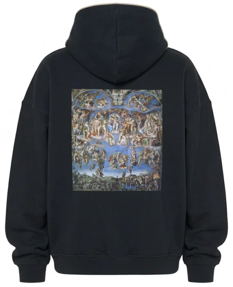 Bluza oversize Sąd Ostateczny Michał Anioł