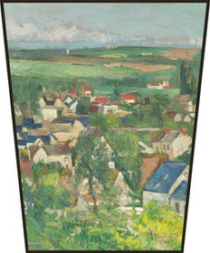 Ekran Auvers, widok panoramiczny Paul Cezanne