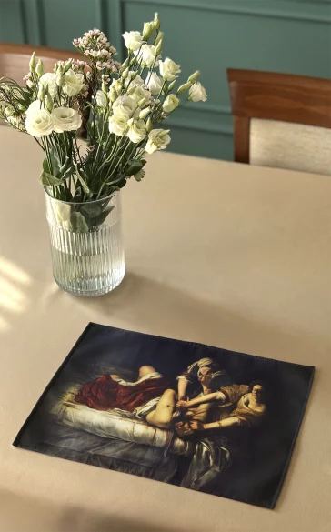 Podkładka na stół Judyta odcinająca głowę Holofernesowi Artemisia Gentileschi