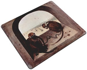 Podkładka Dwie małpy Pieter Bruegel starszy 24x19cm
