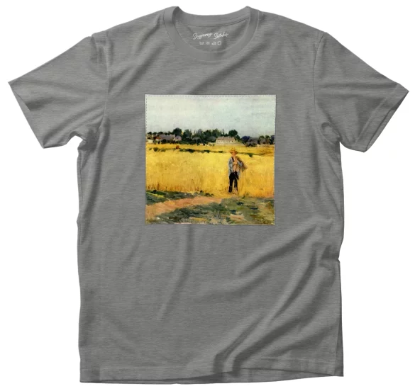 Koszulka z naszywką W pszenicy Berthe Morisot