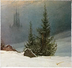 Ściereczka do okularów Pejzaż zimowy Caspar David Friedrich