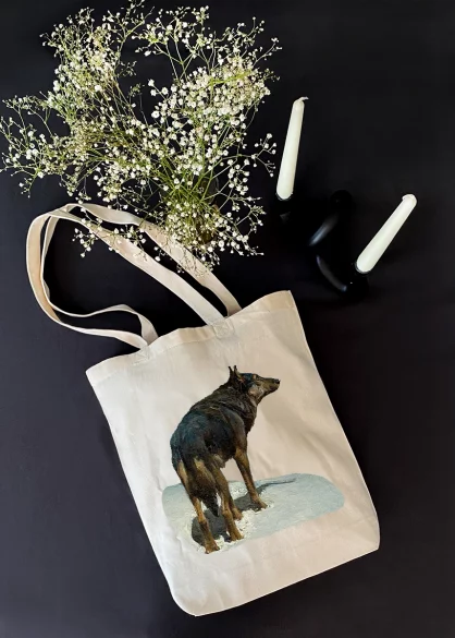 Torba bawełniana Wilk Alfred Wierusz-Kowalski