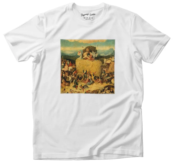 Koszulka z naszywką Tryptyk woźnicy Hieronim Bosch