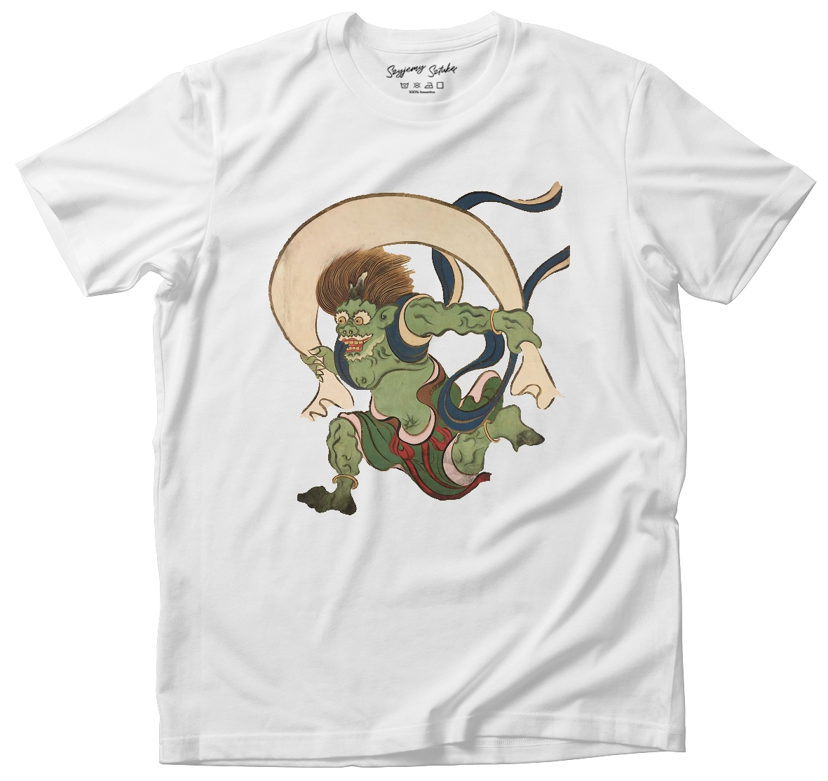 Koszulka Bóg Wiatru Ogata Korin– koszulka z nadrukiem obrazu, t-shirt ze sztuką