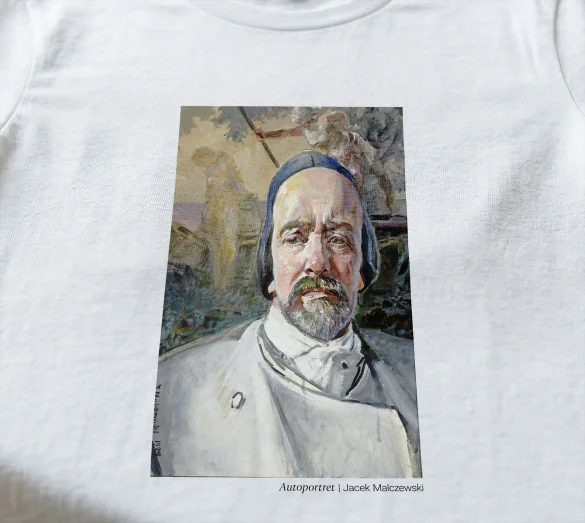 Koszulka z nadrukiem Autoportret Jacek Malczewski