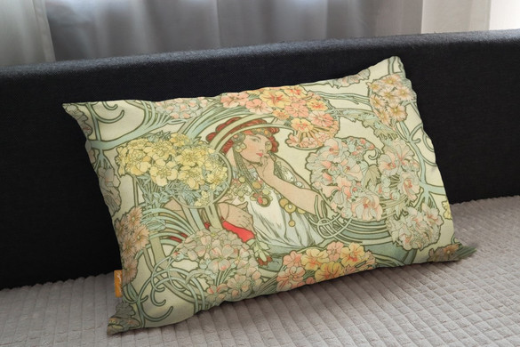 Poduszka Langage des fleurs (Język kwiatów) Alfons Mucha