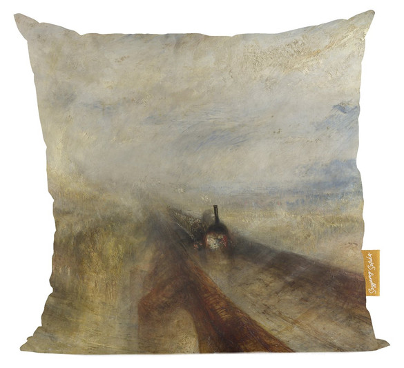 Poduszka Deszcz, para i prędkość - Wielka Zachodnia Kolej William Turner