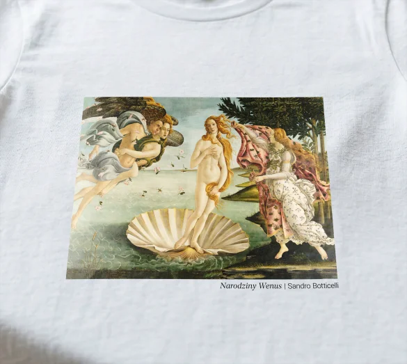 Koszulka z nadrukiem Narodziny Wenus Sandro Botticelli