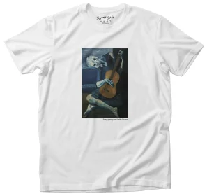 Koszulka z nadrukiem Stary gitarzysta Pablo Picasso