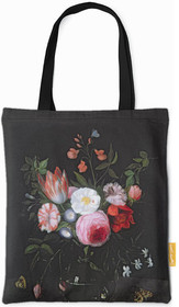 Torba na ramię Wiosenne kwiaty w szklanym wazonie Jan van Kessel (starszy)