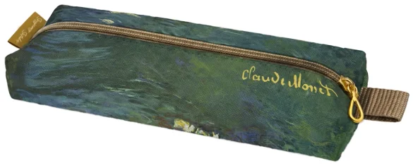 Piórnik szkolny prostokątny Irysy Claude Monet
