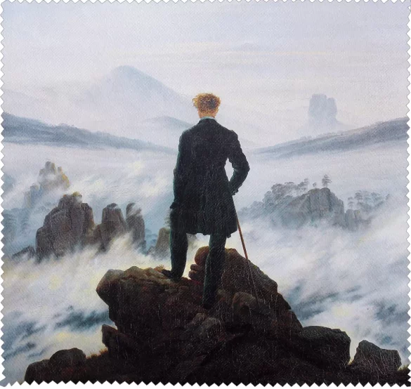 Ściereczka do okularów Wędrowiec nad morzem mgły Caspar David Friedrich