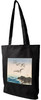 Torba z naszywką Pięć mew nad skałą w morzu Ohara Koson