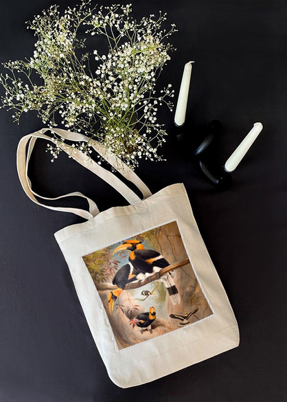 Torba z naszywką Concave casque Hornbill Joseph Wolf