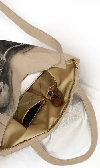 Torba na ramię shopper Studium szkieletu Władysław Podkowiński