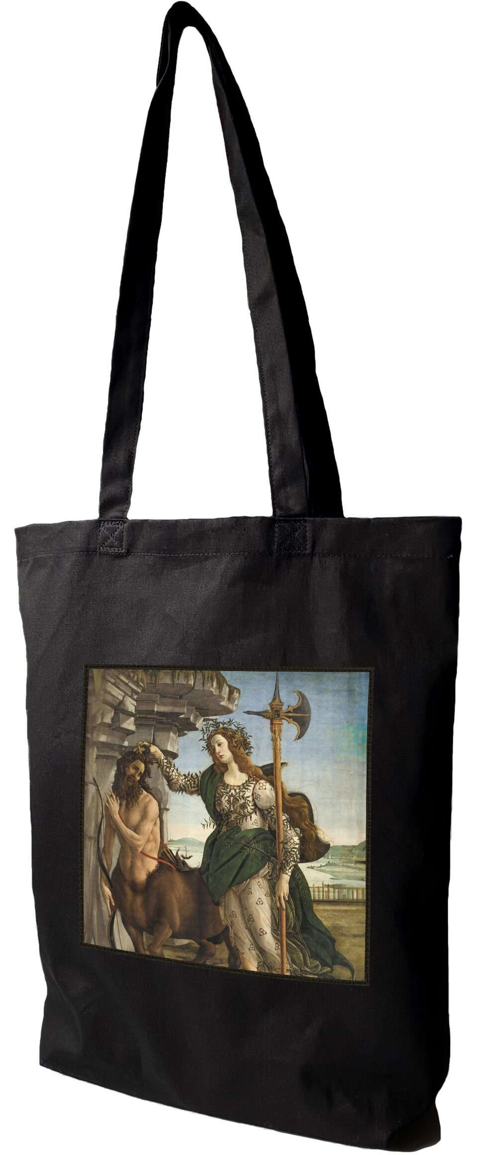 Torba z naszywką Pallas Atena i centaur Sandro Botticelli, Czarna
