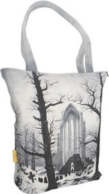 Torba na ramię shopper Cmentarz w śniegu Caspar David Friedrich