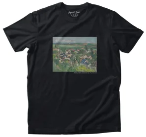 Koszulka z nadrukiem Auvers, widok panoramiczny Paul Cezanne