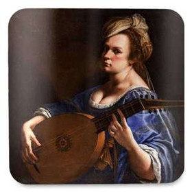 Podkładka pod kubek Autoportret jako lutnistka Artemisia Gentileschi