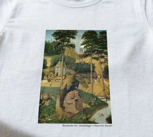 Koszulka z nadrukiem Kuszenie św. Antoniego Hieronim Bosch