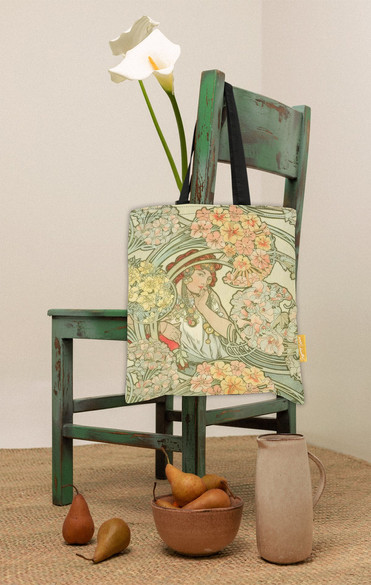 Torba na ramię Byzantine – projekt tkaniny Alfons Mucha