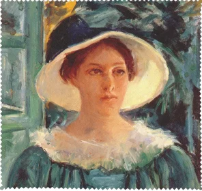 Ściereczka do okularów Młoda kobieta w ogrodzie Mary Cassatt