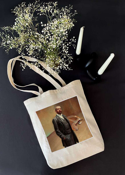 Torba z naszywką Autoportret z paletą Jacek Malczewski