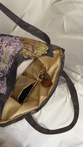 Torba na ramię shopper Chryzantemy Michalina Janoszanka