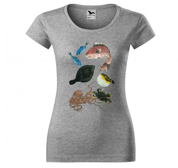 Bluzka damska Umysły ryb Utagawa Kuniyoshi