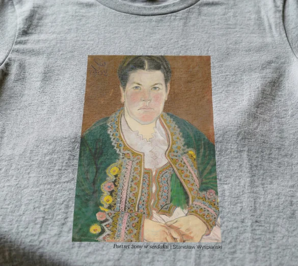 Koszulka z nadrukiem Portret żony w serdaku Stanisław Wyspiański