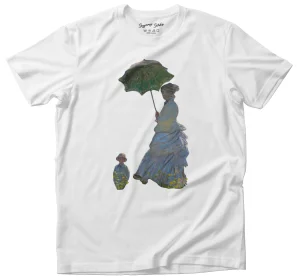 Koszulka Kobieta z parasolem Claude Monet