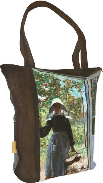 Torba na ramię shopper Bretońska dziewczyna Anna Bilińska-Bohdanowiczowa