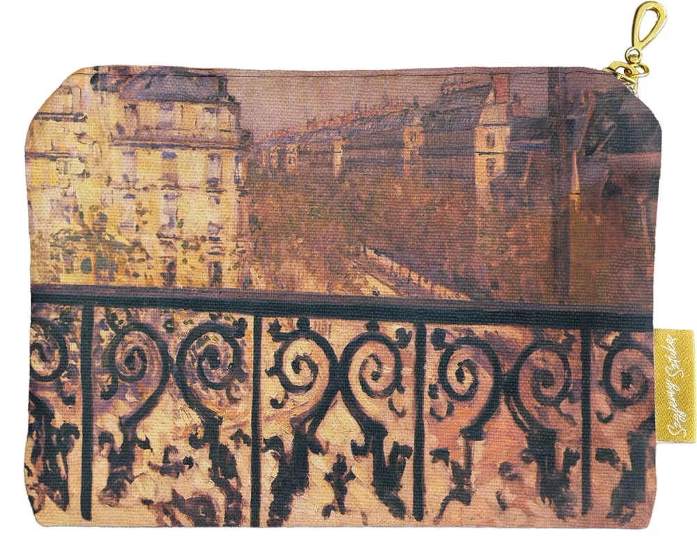 Kosmetyczka mini Balkon w Paryżu Gustave Caillebotte