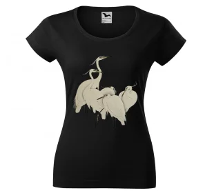 Bluzka damska Grupa czapli Ohara Koson