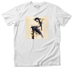 Koszulka z naszywką Magpie Jay James Audubon