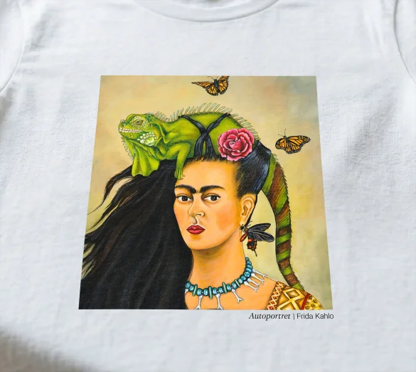 Koszulka z nadrukiem Autoportret Frida Kahlo