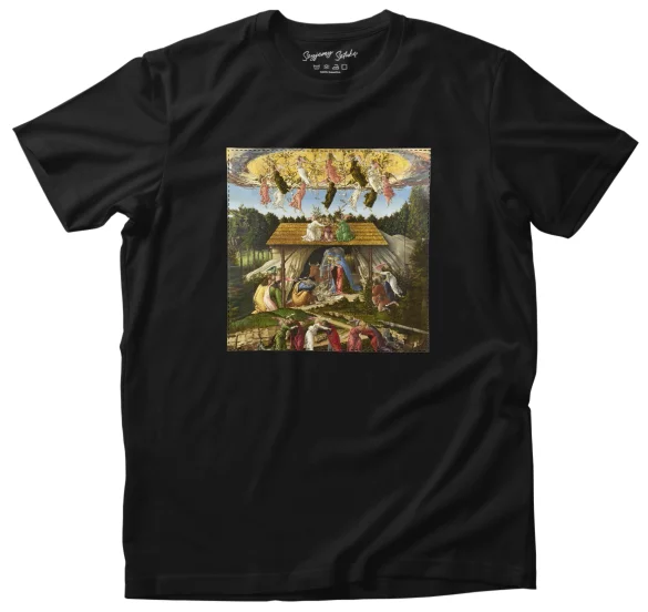 Koszulka z naszywką Mistyczne narodzenie Sandro Botticelli