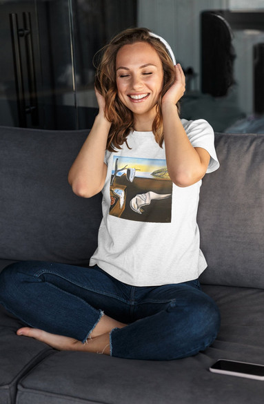 Bluzka damska XS z naszywką Trwałość pamięci Salvador Dali