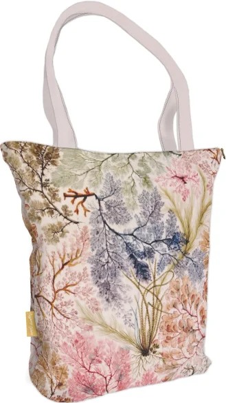 Torba na ramię shopper Wzór z wodorostami William Kilburn