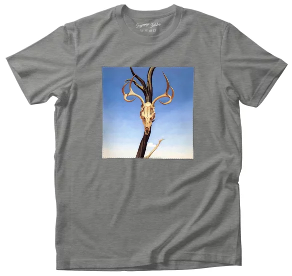 Koszulka z naszywką Czaszka jelenia Georgia O’Keeffe